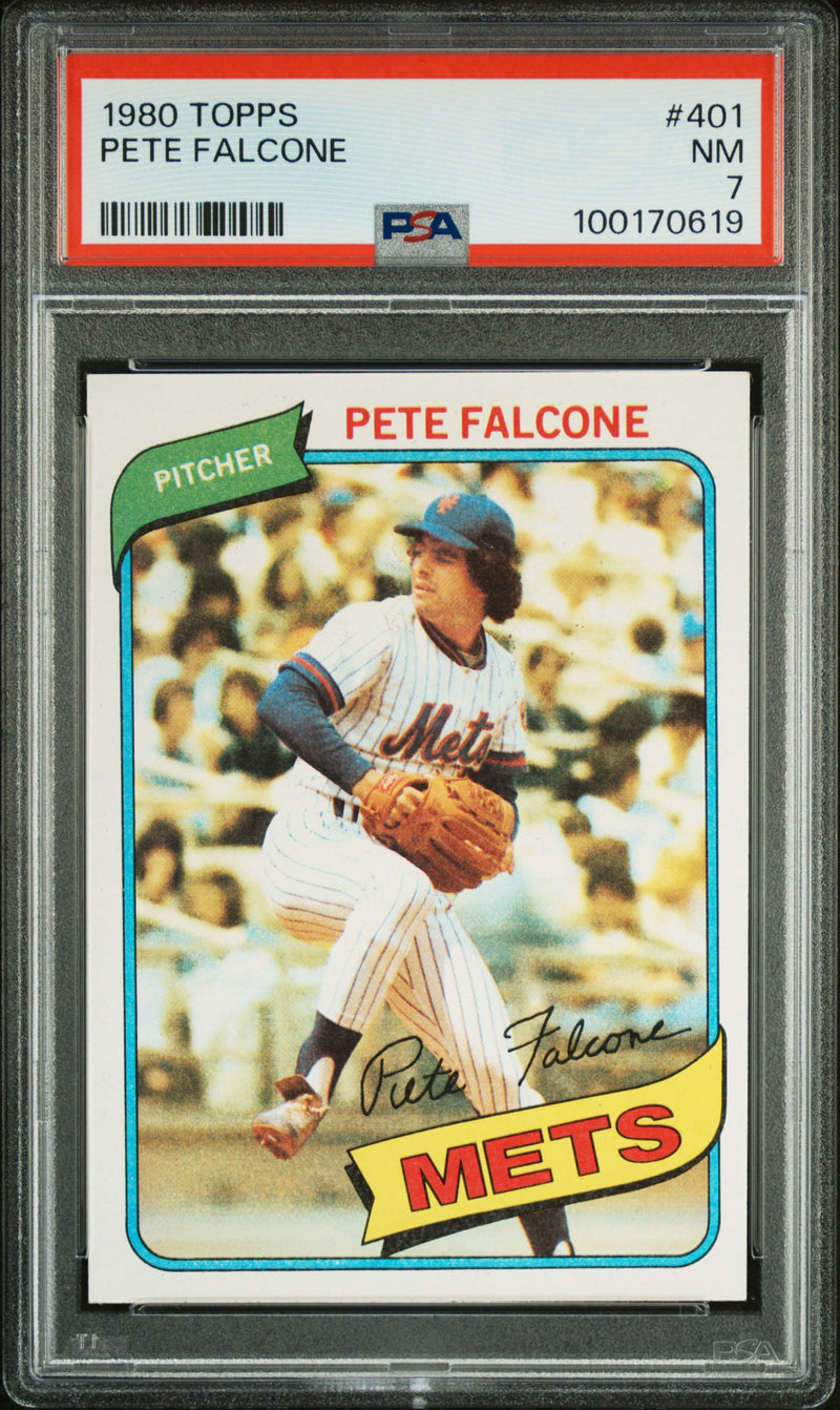 1980 Topps Pete Falcone #401 PSA 7