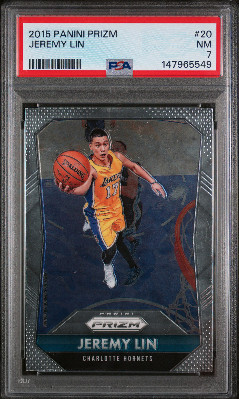 2015 Panini Prizm Jeremy Lin #20 PSA 7