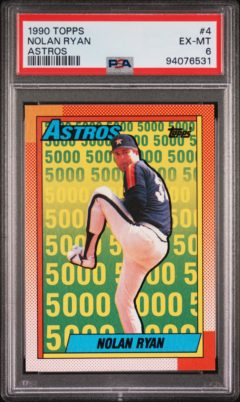 1990 Topps Astros Nolan Ryan #4 PSA 6