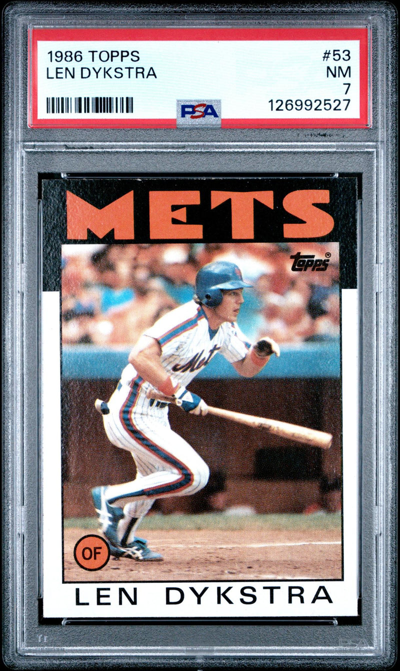 1986 Topps Lenny Dykstra #53 PSA 7