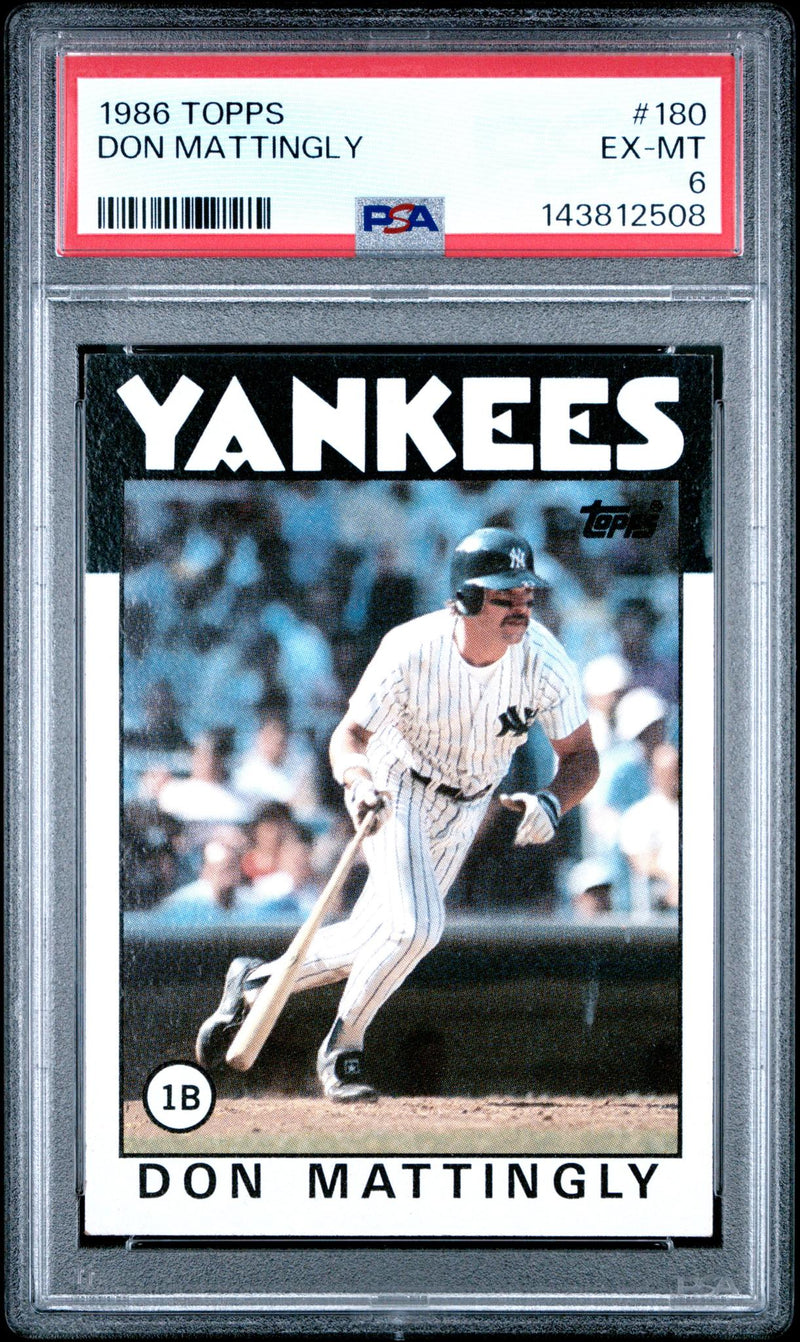 1986 Topps Don Mattingly #180 PSA 6
