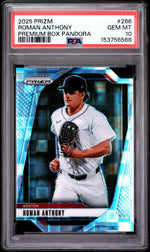 2025 Panini Prizm Premium Box Pandora Roman Anthony #266 PSA 10
