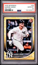 2025 Bowman Yellow Aaron Judge #99 PSA 10