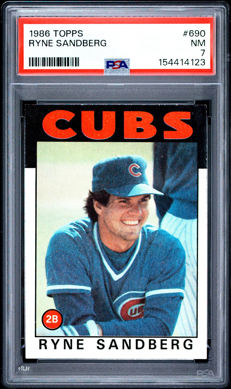 1986 Topps Ryne Sandberg #690 PSA 7