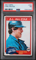 1981 Topps Carlton Fisk #480 PSA 7