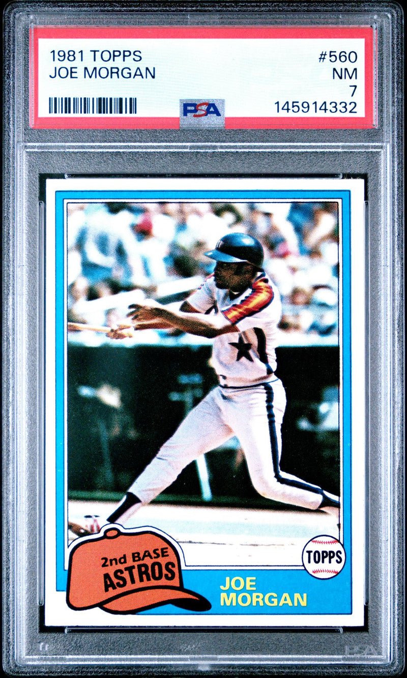 1981 Topps Joe Morgan #560 PSA 7