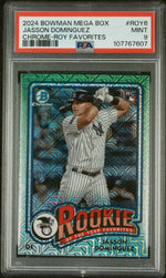 2024 Bowman Chrome Mega Box Rookie of the Year Favorites Jasson Dominguez #ROY6 PSA 9