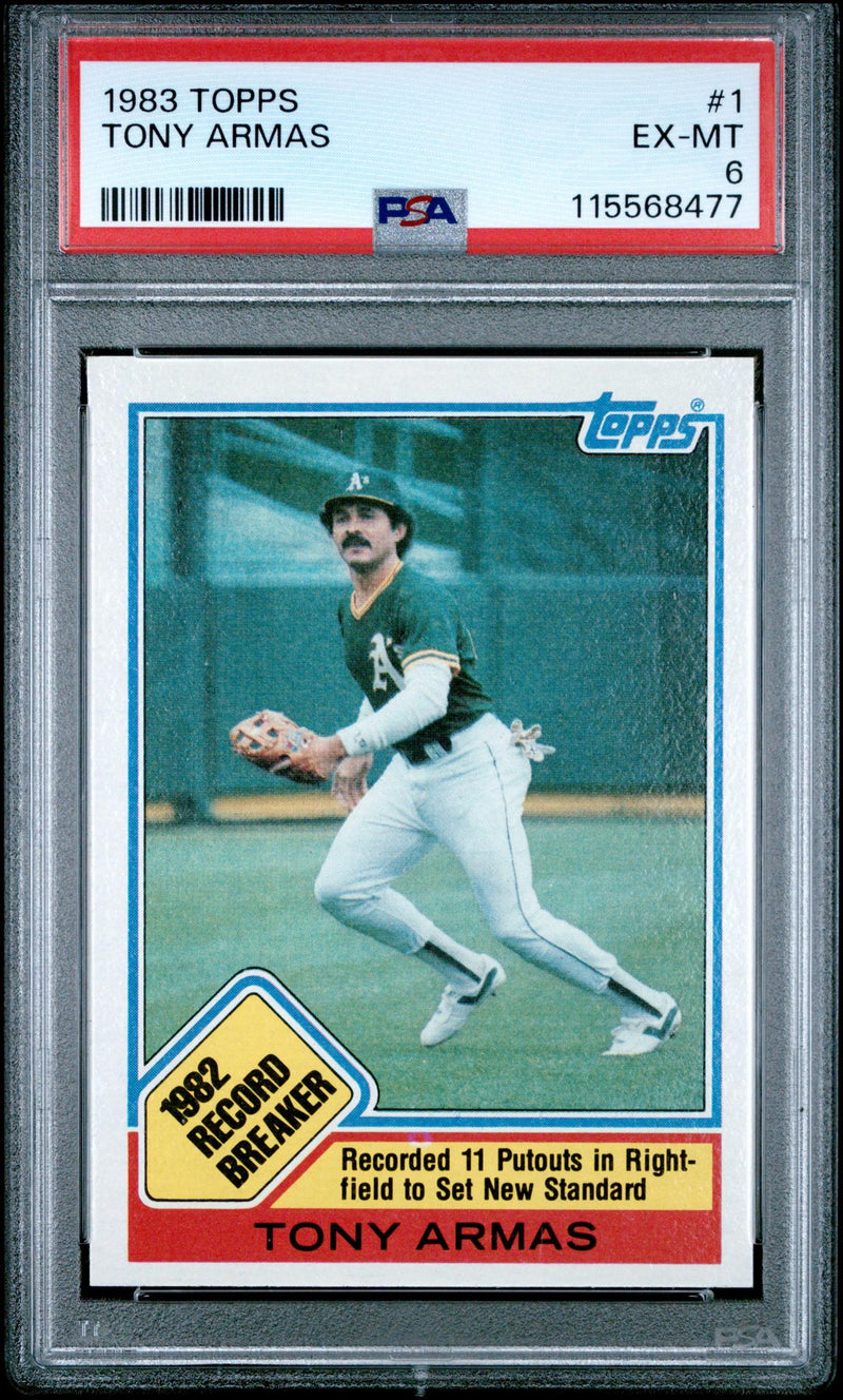 1983 Topps Tony Armas #1 PSA 6