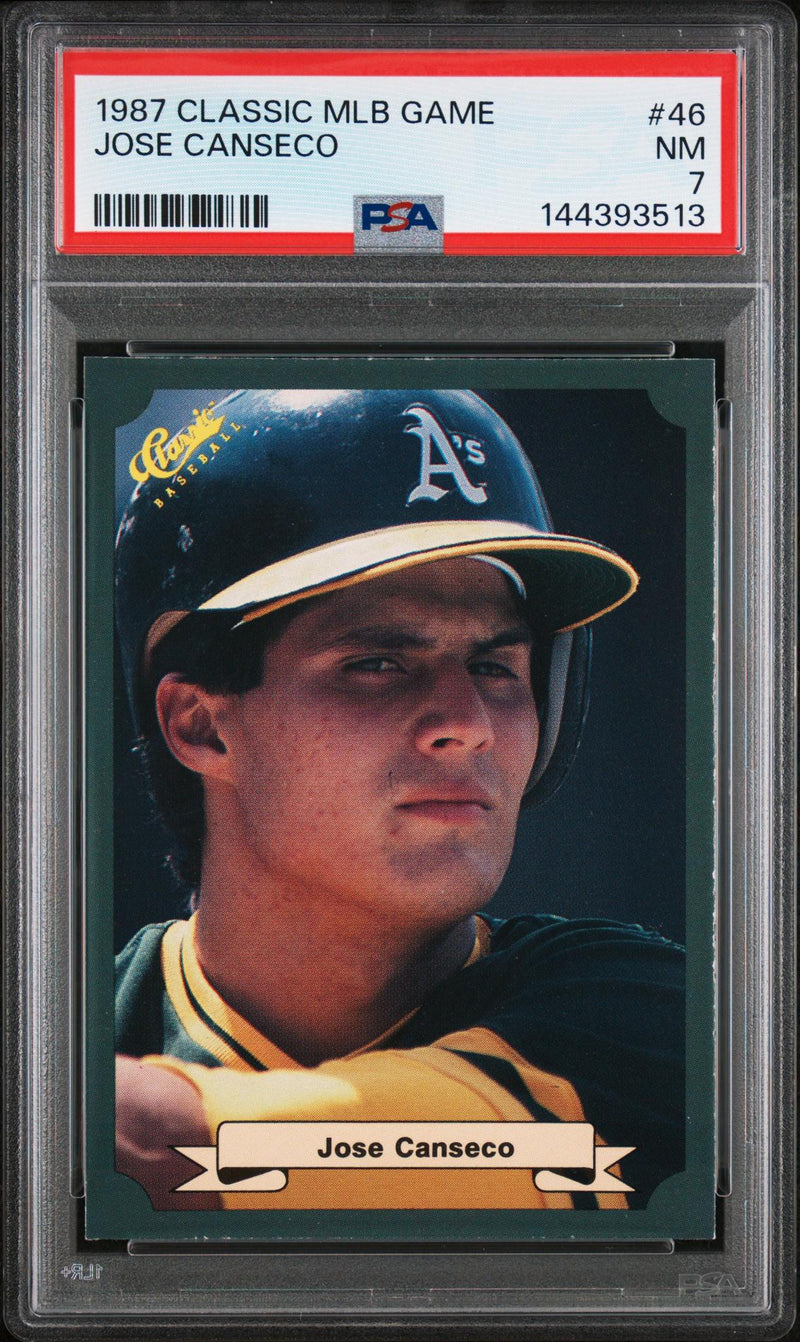 1987 Classic Game Jose Canseco #46 PSA 7
