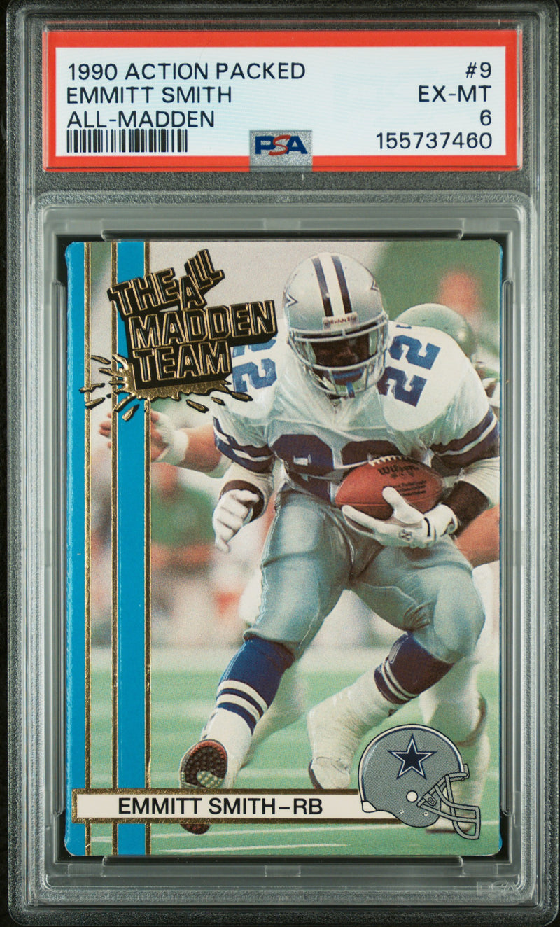 1990 Action Packed All-Madden Emmitt Smith #9 PSA 6