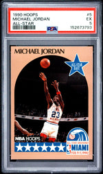 1990 Hoops All Star Michael Jordan #5 PSA 5