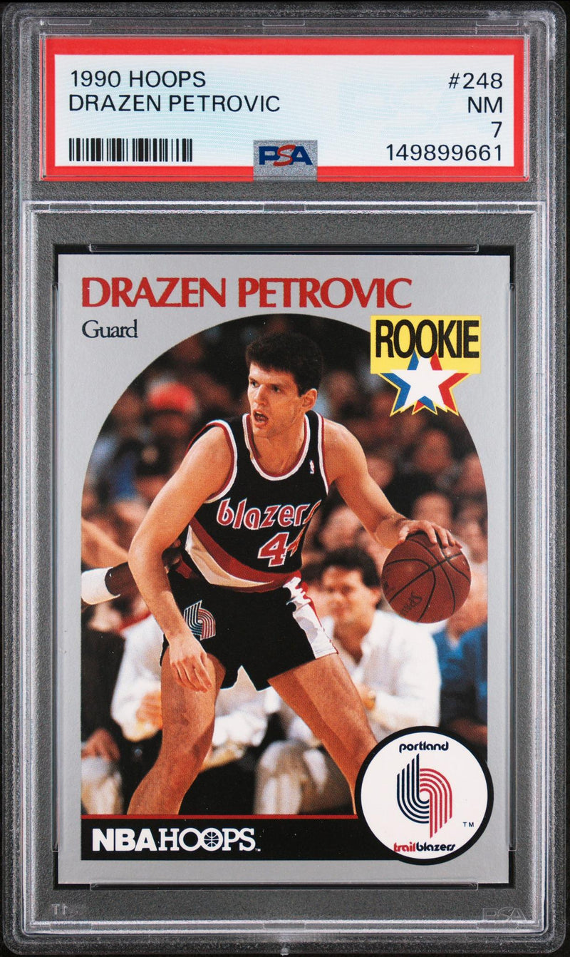 1990 Hoops Drazen Petrovic #248 PSA 7