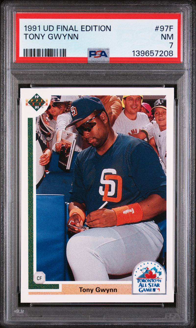 1991 Upper Deck Final Edition Tony Gwynn #97F PSA 7