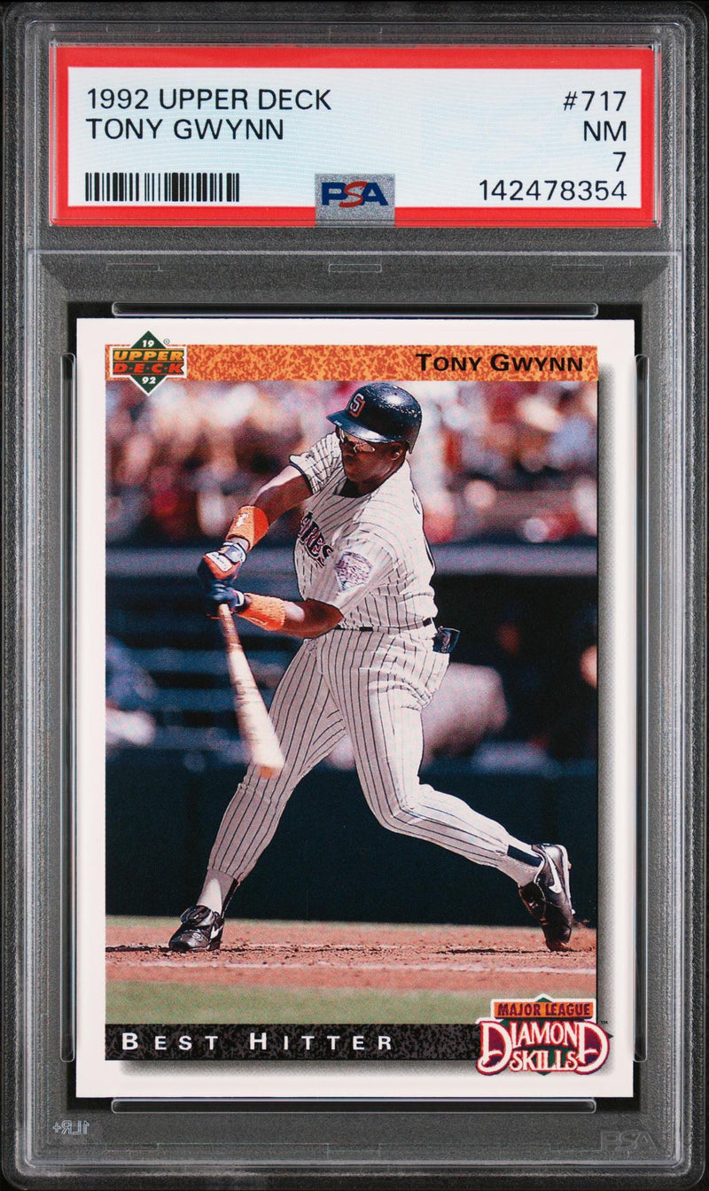 1992 Upper Deck Tony Gwynn #717 PSA 7