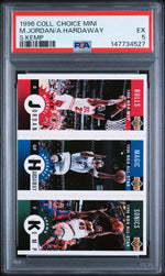 1996 Upper Deck Collector's Choice Mini Card Anfernee Hardaway/Michael Jordan/Shawn Kemp #M78 PSA 5