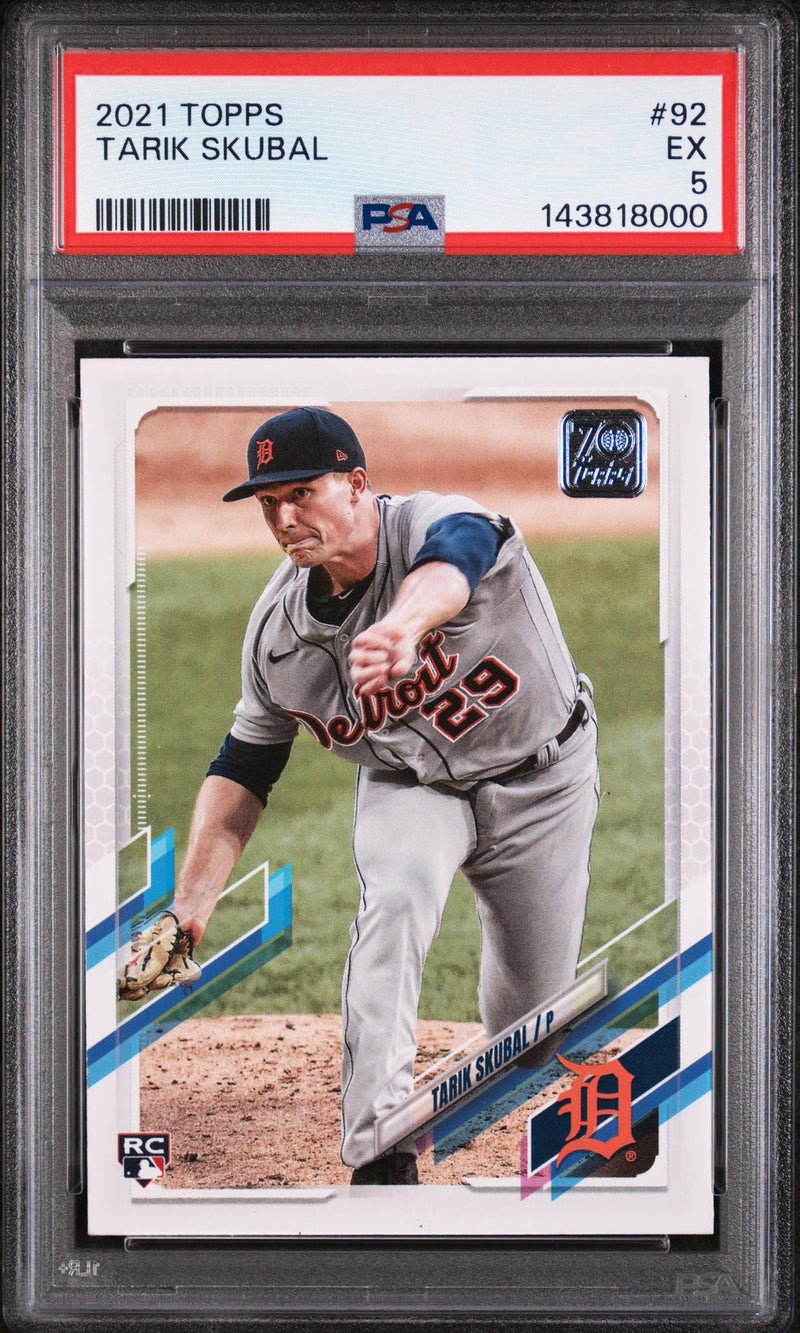 2021 Topps Tarik Skubal #92 PSA 5