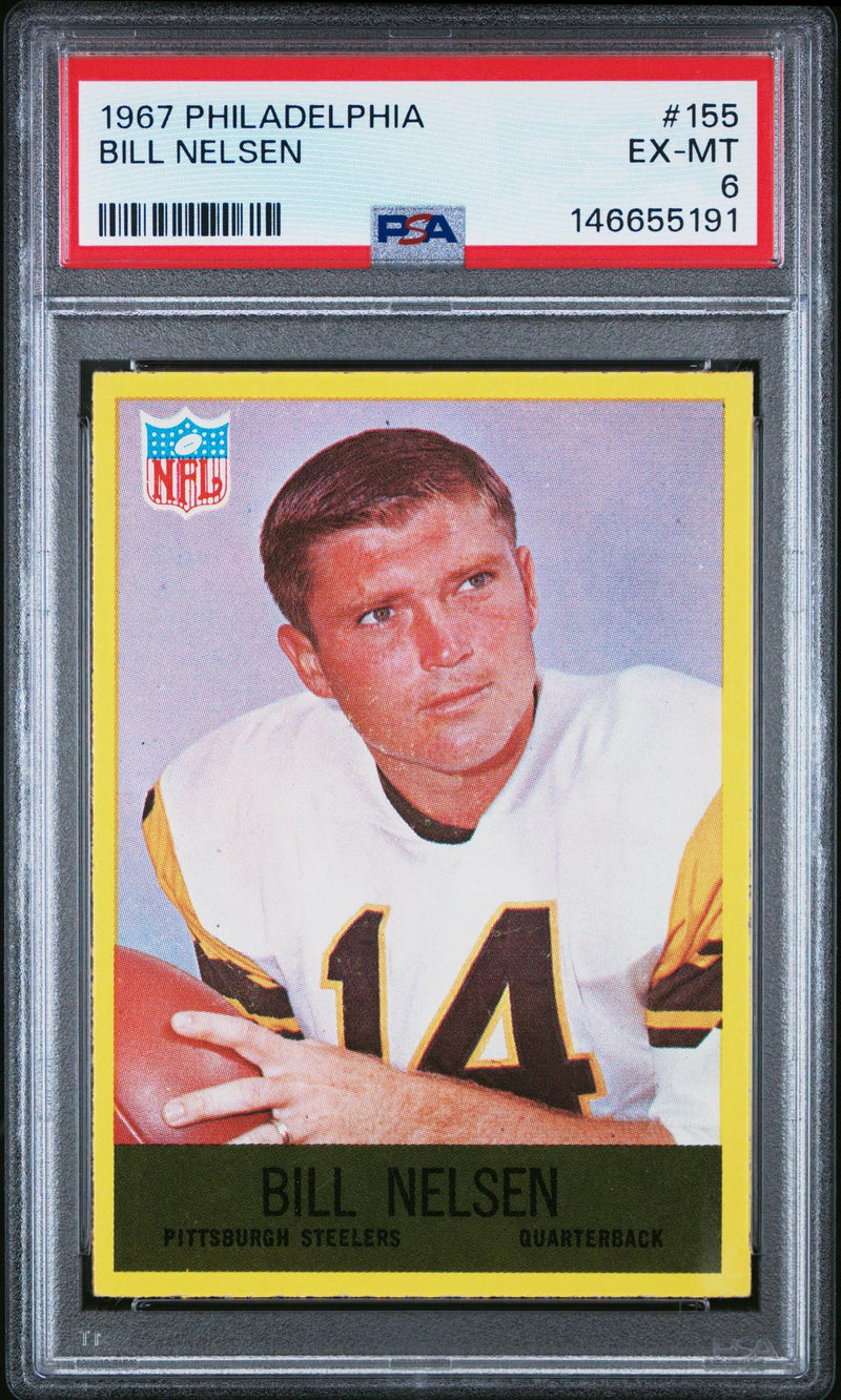 1967 Philadelphia Bill Nelsen #155 PSA 6