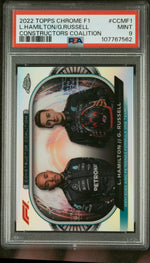 2022 Topps Chrome Formula 1 Constructors Coalition Lewis Hamilton #CCMF1 PSA 9