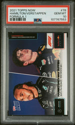 2021 Topps Now Formula 1 Lewis Hamilton/Max Verstappen #78 /26375 PSA 10