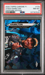 2020 Topps Chrome Sapphire Formula 1 Lewis Hamilton #174 PSA 8