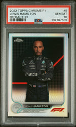 2022 Topps Chrome Formula 1 Refractors Lewis Hamilton #5 PSA 10