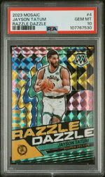 2023 Panini Mosaic Razzle Dazzle Jayson Tatum #4 PSA 10