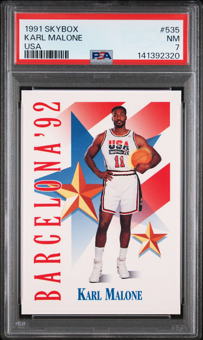 1991 Skybox Karl Malone #535 PSA 7