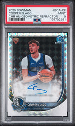 2025 Bowman Chrome Autographs Geometric Refractors Cooper Flagg #BCACF PSA 9