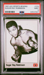 1991 Aw Sports Boxing Sugar Ray Robinson #123 PSA 9