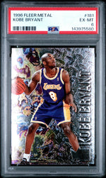 1996 Fleer Metal Kobe Bryant #181 PSA 6