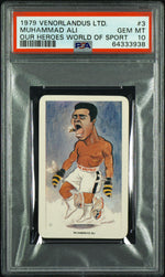 1979 Venorlandus Ltd. Our Heroes World of Sport Muhammad Ali #3 PSA 10
