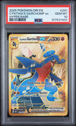 2025 Pokemon Scarlet and Violet Destined Rivals Hyper Rare Cynthia's Garchomp Ex #241 PSA 10