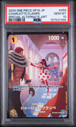 2024 One Piece Japanese Royal Blood Op10-Special Alt.Art Charlotte Flampe #56 PSA 10