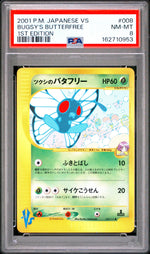2001 Pokemon Vs Japanese 1st Edition Bugsy's Butterfree #8 /141 PSA 8