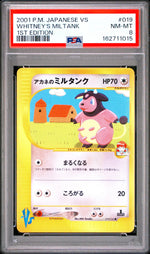 2001 Pokemon Vs Japanese 1st Edition Whitney's Miltank #019 PSA 8