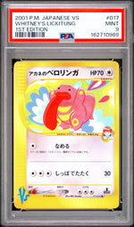 2001 Pokemon Vs Japanese 1st Edition Whitney's Lickitung #17 PSA 9