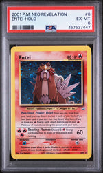 2001 Neo Revelation - Unlimited English Holo Entei #6 PSA 6