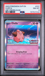 2023 Pokemon Scarlet and Violet Black Star Promo Obsidian Flames Prerelease Cleffa #037 PSA 8