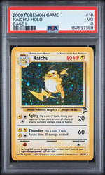 2000 Pokemon Base Set 2 Holo Raichu #16 PSA 3