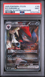 2025 Pokemon Scarlet and Violet Journey Together Special Illustration Rare N's Zoroark Ex #185 PSA 9