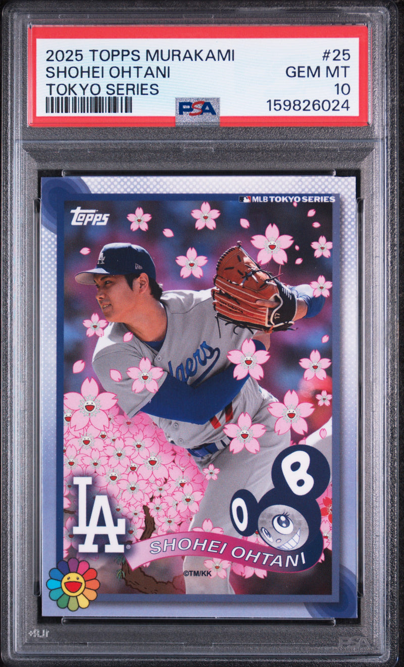 2025 Topps Takashi Murakami MLB World Tour Tokyo Series Shohei Ohtani #25 PSA 10