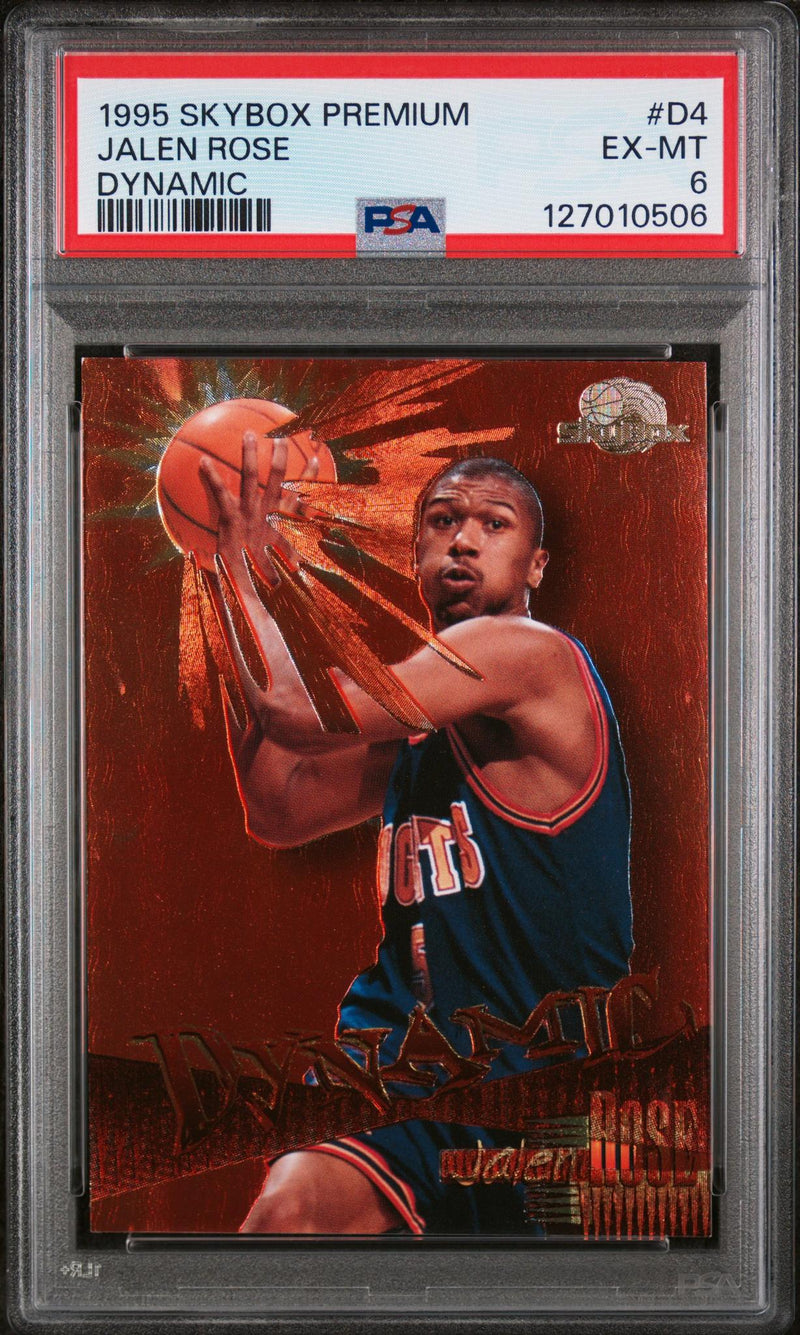 1995 Skybox Premium Dynamic Jalen Rose #D4 PSA 6