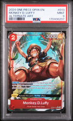 2024 Wings of the Captain (Op-06) English (Borderless) Alt Art Monkey D. Luffy #OP06-013 PSA 9