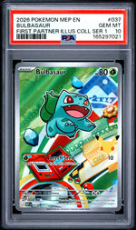 2026 Pokemon Mega Evolution First Partner Illustration Collection Series 1 Bulbasaur #037 PSA 10