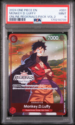 2024 One Piece Online Regionals Pack Volume 2 Monkey D. Luffy #001 PSA 9