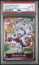 2024 One Piece Promo Offline Regional Finalist Volume 2 Monkey D. Luffy #P-041 PSA 10