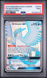 2019 Pokemon Sun and Moon Hidden Fates Shiny Vault Articuno Gx #SV54 PSA 9