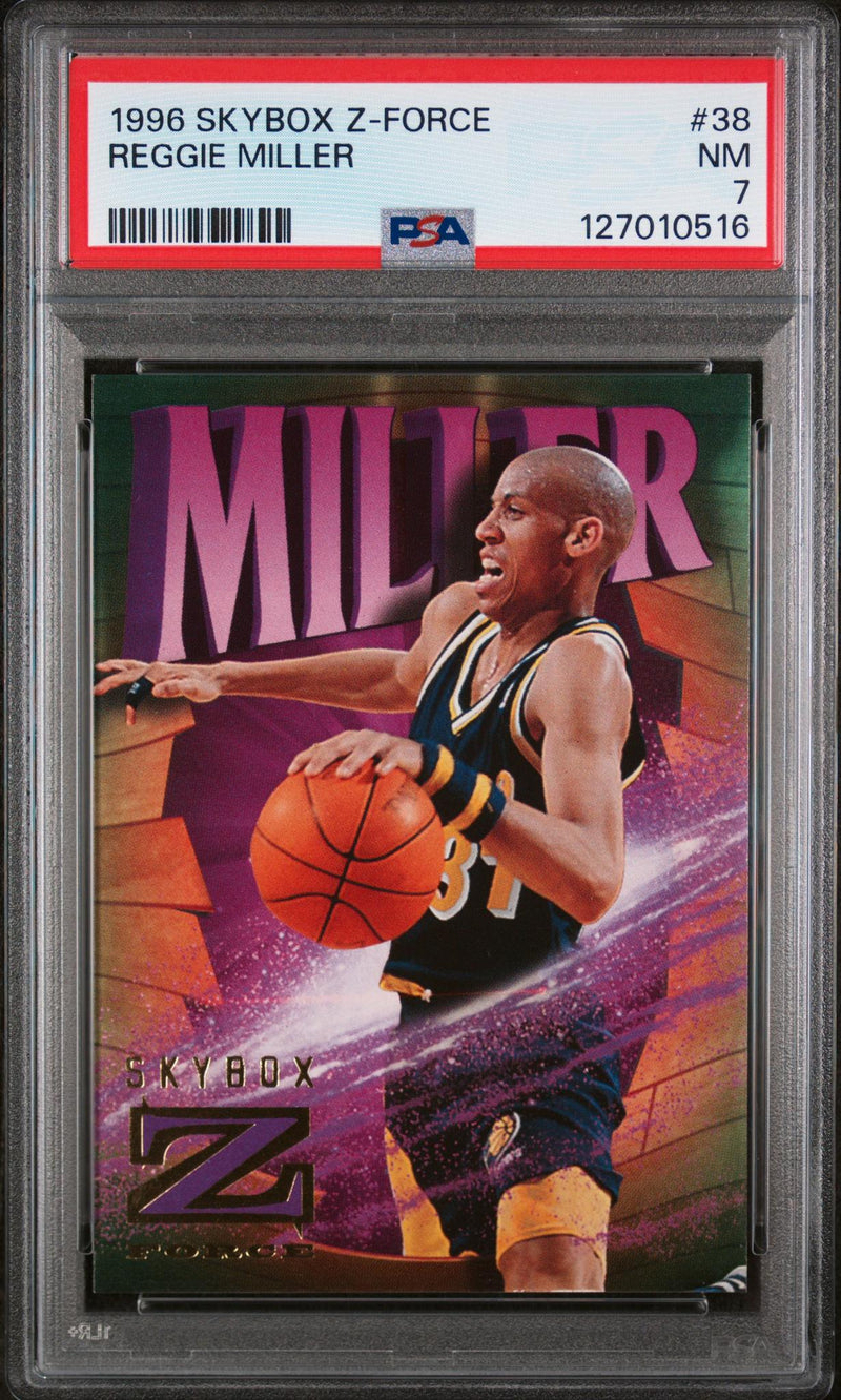 1996 Skybox Z-Force Reggie Miller #38 PSA 7