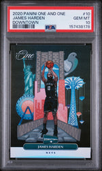 2020 Panini One and One Downtown James Harden #10 PSA 10