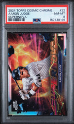 2024 Topps Cosmic Chrome Supernova Aaron Judge #SPN-22 PSA 8